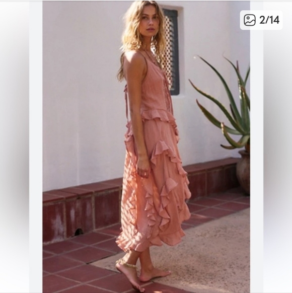 FINAL PRICE! RARE FREE PEOPLE LACE UP SET - Picture 2 of 4